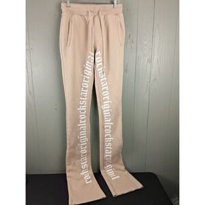 Rockstar Original Blakely Beige Super Stacked Pant Womens Medium Extended Length